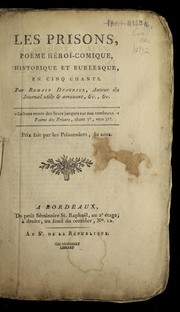 Cover of Les prisons by Romain Dupérier