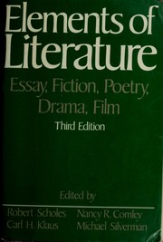 Front cover of Elements of Literature -- Third Edition by Carl H. Klaus