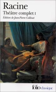 Front cover of Theatre complet by Jean Racine
