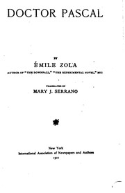 Cover of Docteur Pascal by Émile Zola