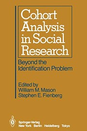 Front cover of Cohort Analysis in Social Research by William M. Mason Stephen E. Fienberg