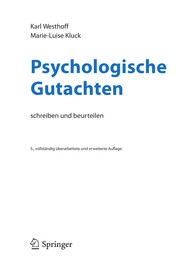 Front cover of Psychologische Gutachten by Karl Westhoff