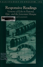 Cover of Responsive readings by Joseph Loewenstein
