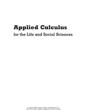 Front cover of Applied Calculus for the Life and Social Sciences by Ron Larson