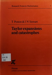Front cover of Taylor expansions and catastrophes by Tim Poston