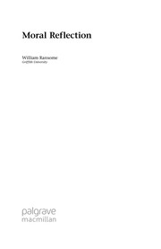 Cover of Moral reflection by William Ransome