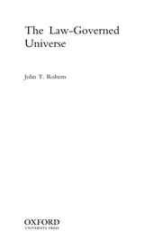 Front cover of The law-governed universe by John T. Roberts