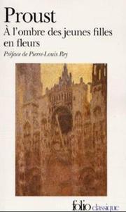 Front cover of À l'ombre des jeunes filles en fleurs by Marcel Proust