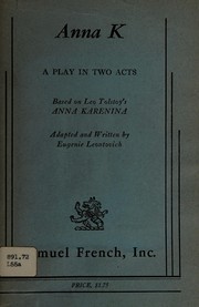 Cover of Anna K by Eugenie Leontovich