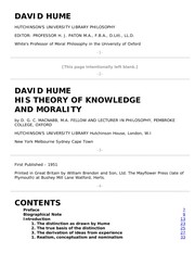 Cover of David Hume by D.G.C. Macnabb