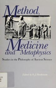 Front cover of Method, Medicine and Metaphysics by R. J. Hankinson