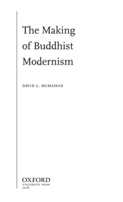 Front cover of The making of Buddhist modernism by David L. McMahan