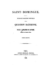 Front cover of Saint-Domingue by R. Lepelletier de Saint-Remy