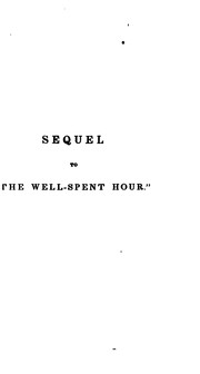 Front cover of Sequel to "The well-spent hour," or, The birthday by Eliza Lee (Cabot) Follen