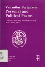 Cover of Personal and political poems by Venantius Honorius Clementianus Fortunatus