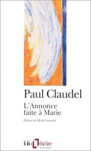 Front cover of Annonce Faite a Marie, L' by Paul Claudel