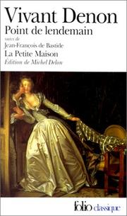 Cover of Point de lendemain by Vivant Denon