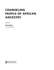 Front cover of Counseling people of African ancestry by Elias Mpofu