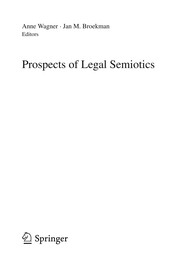 Cover of Prospects of Legal Semiotics by Anne Wagner