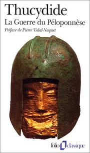 Cover of La guerre du Péloponnèse by Thucydides