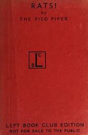Cover of Rats! by Joseph Percival William Mallalieu