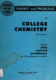 Cover of Schaum's outline of theory and problems of college chemistry by Daniel Schaum
