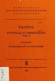 Front cover of Correspondence by Photius I Saint, Patriarch of Constantinople