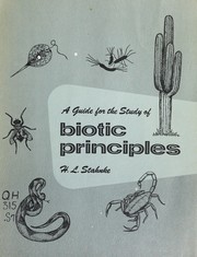 Front cover of A guide for the study of biotic principles by Herbert L. Stahnke