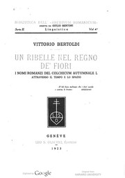 Front cover of Un ribelle nel regno deʹfiori by Vittorio Bertoldi