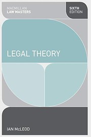 Front cover of Legal Theory by Ian McLeod