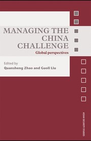 Front cover of Managing the China challenge by Quansheng Zhao