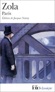 Cover of Paris by Émile Zola