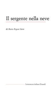 Front cover of Il sergente nella neve by Mario Rigoni Stern