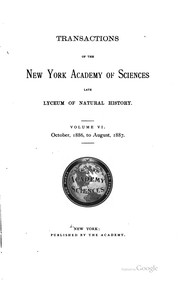 Cover of Transactions of the New York Academy of Sciences by New York Academy of Sciences