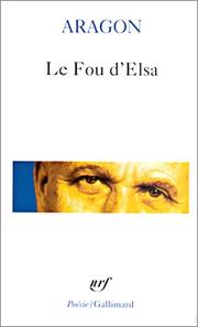 Cover of Le fou d'Elsa by Louis Aragon