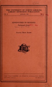 Front cover of Adventures in reading by Russell Potter
