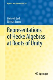 Front cover of Representations of Hecke Algebras at Roots of Unity by Meinolf Geck