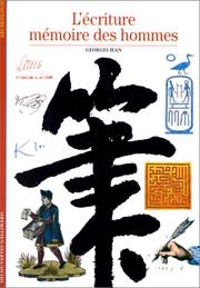Front cover of L'écriture mémoire des hommes by Georges Jean