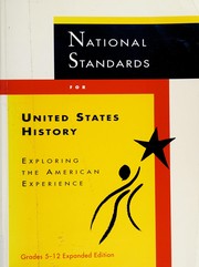 Front cover of National standards for United States history by Charlotte A. Crabtree