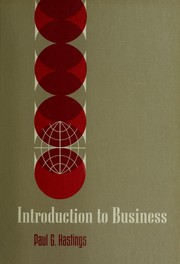 Front cover of Introduction to business by Paul Guiler Hastings