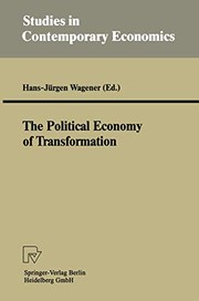Front cover of The Political Economy of Transformation by Hans-Jürgen Wagener