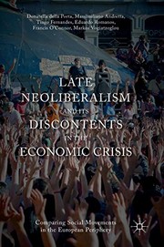 Cover of Late Neoliberalism and its Discontents in the Economic Crisis by Donatella Della Porta