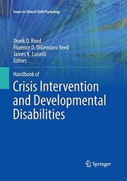Front cover of Handbook of Crisis Intervention and Developmental Disabilities by Derek D. Reed
