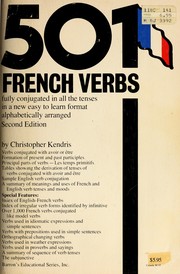Cover of 501 French verbs by Christopher Kendris