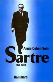 Cover of Sartre by Annie Cohen-Solal