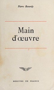 Cover of Main d'œuvre by Pierre Reverdy