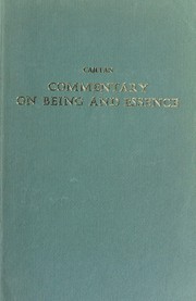 Cover of Commentary on being and essence by Tommaso de Vio Cajetan