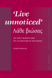 Cover of Live unnoticed = by Geert Roskam