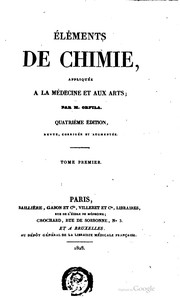 Front cover of Éléments de chimie by Matthieu Joseph Bonaventure Orfila