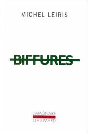 Cover of Biffures by Leiris, Michel